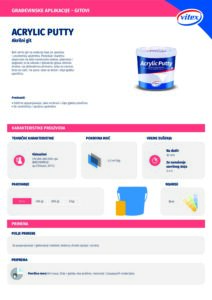 VITEX PUTTY AKRILNI GIT 800GR - Slika 2
