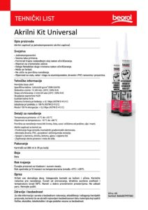 AKRILNI KIT BELI 280ML - Slika 2