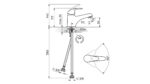 Baterija za lavabo JP301001 rosan - Slika 2